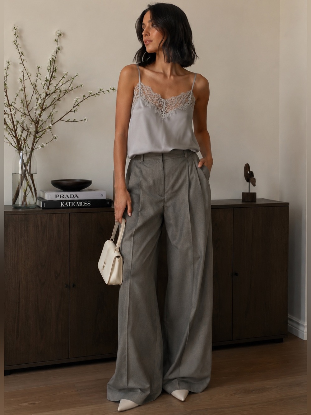 Zara Brown Vigore Wide Leg Pleated Pants M NWT Mid Rise